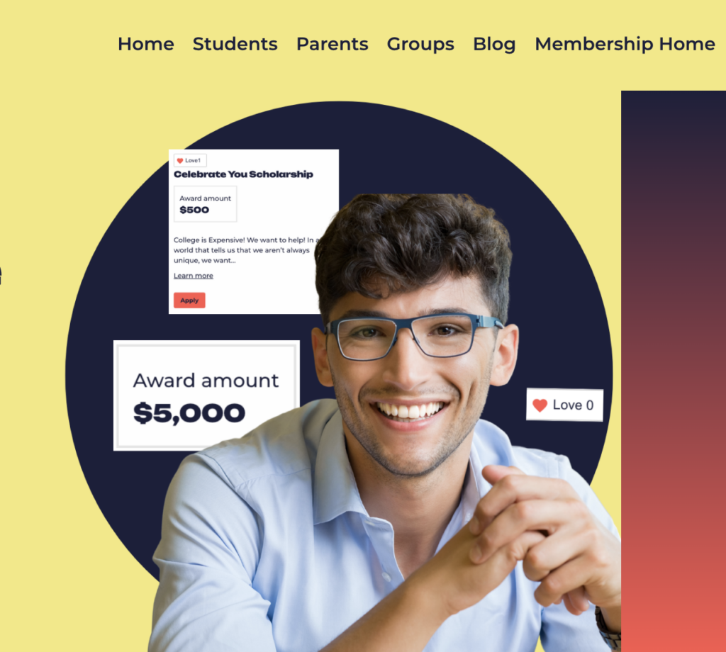 Happy, smiling, well-funded college students.